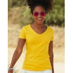 Lady-fit Valueweight V-neck T